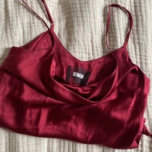 Reformation satin top